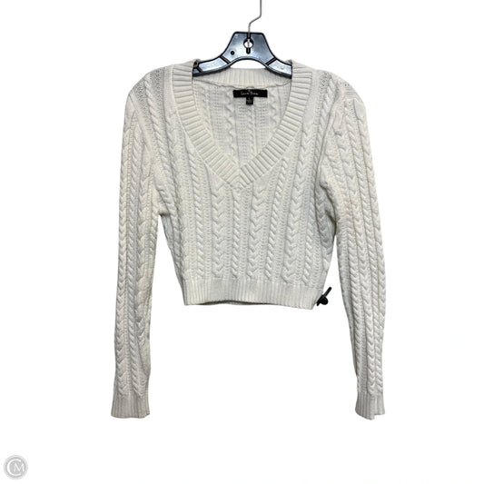 Sweater By Love Tree In White, Size: L