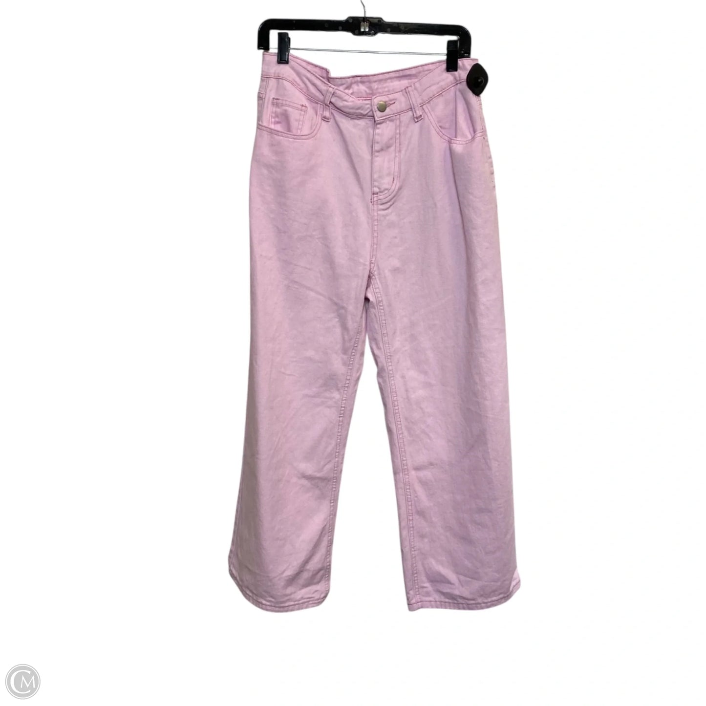 Jeans Cropped By Clothes Mentor In Pink, Size: L