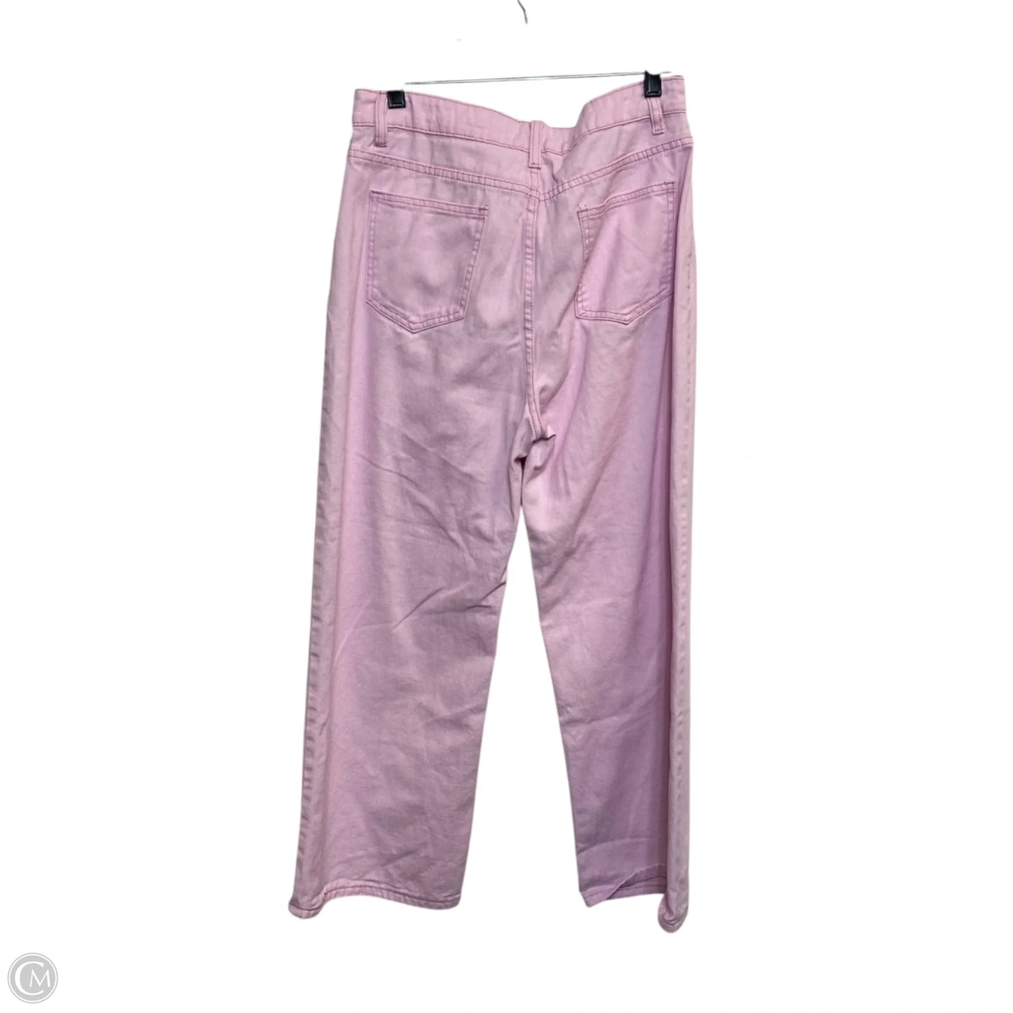 Jeans Cropped By Clothes Mentor In Pink, Size: L