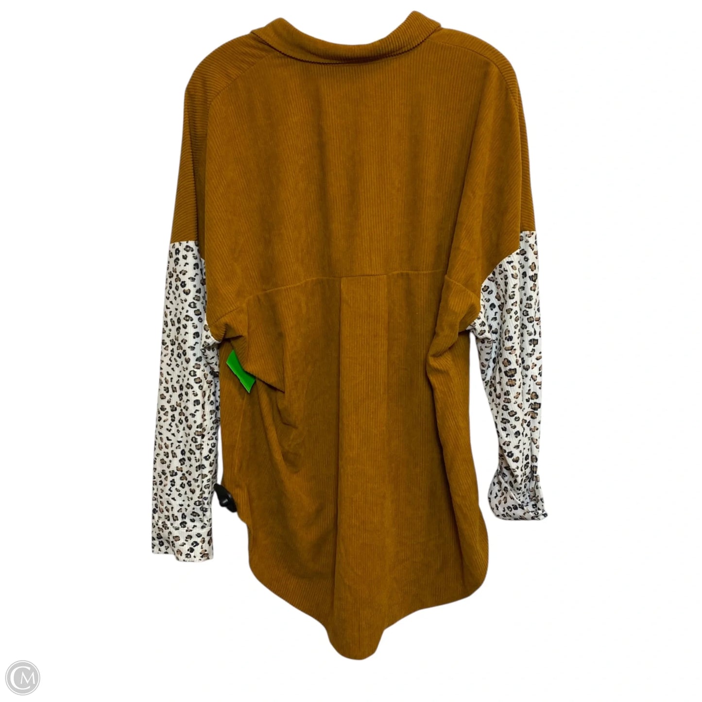 Top Long Sleeve By Clothes Mentor In Brown, Size: Xl