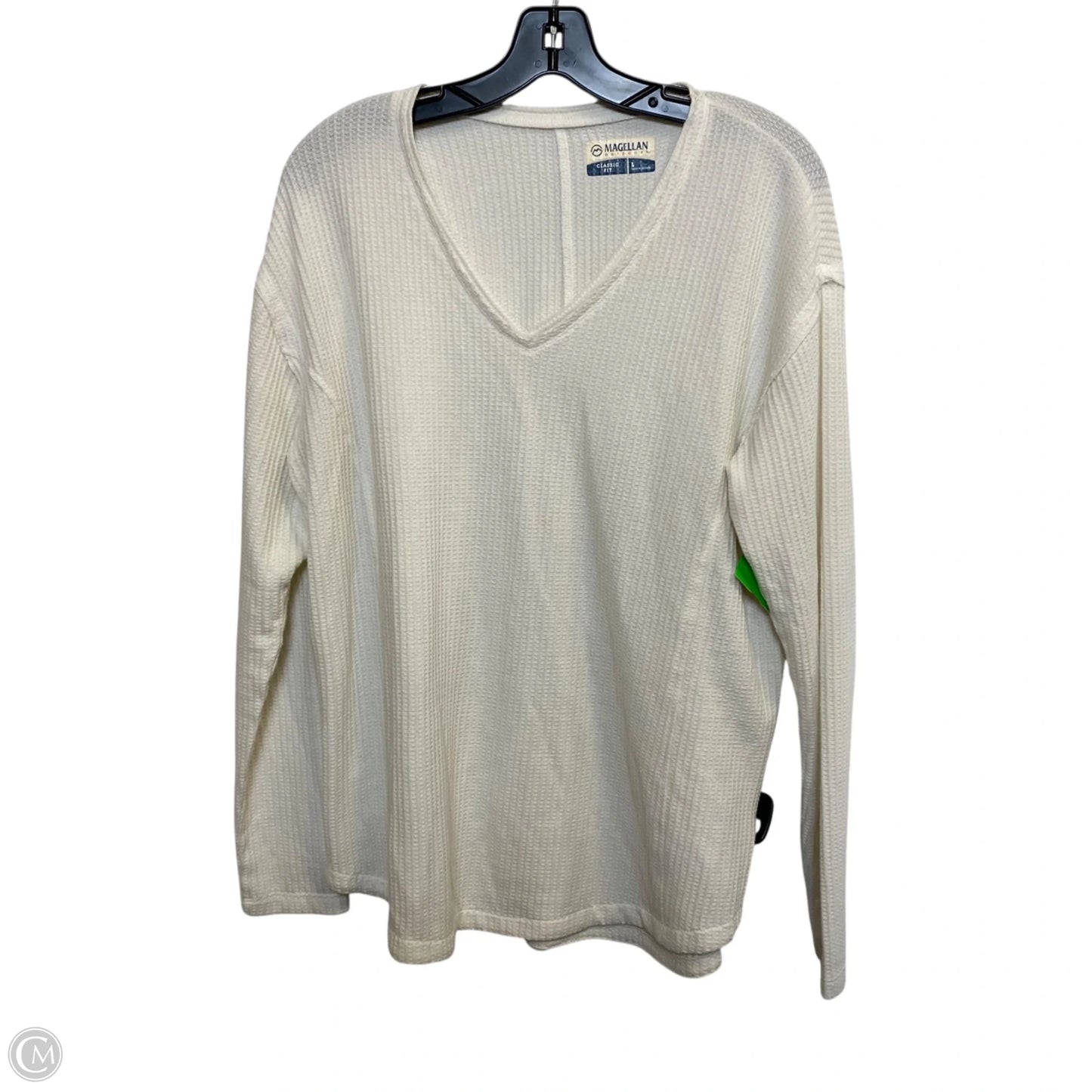 Top Long Sleeve By Magellan In White, Size: L