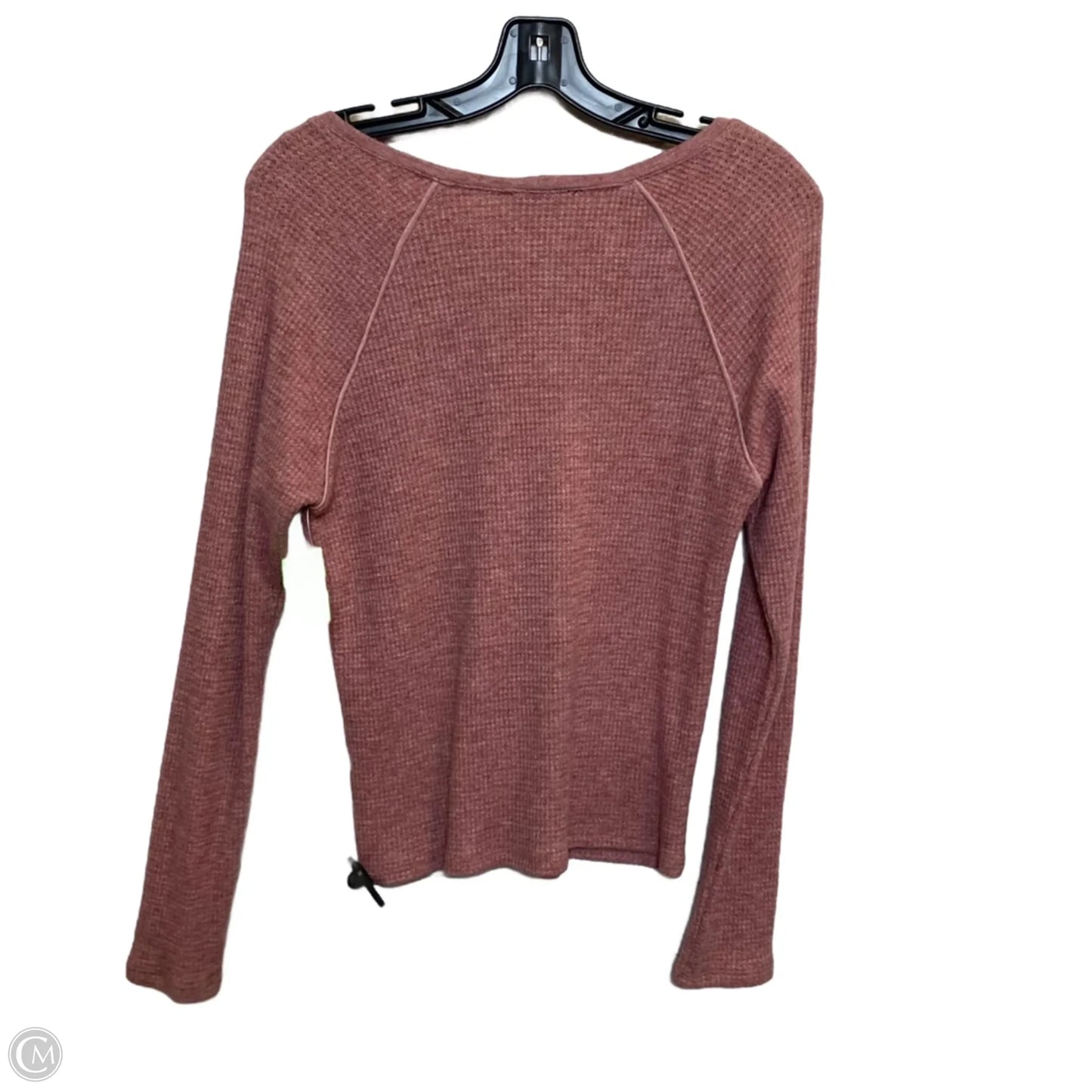 Top Long Sleeve By Forever 21 In Pink, Size: L
