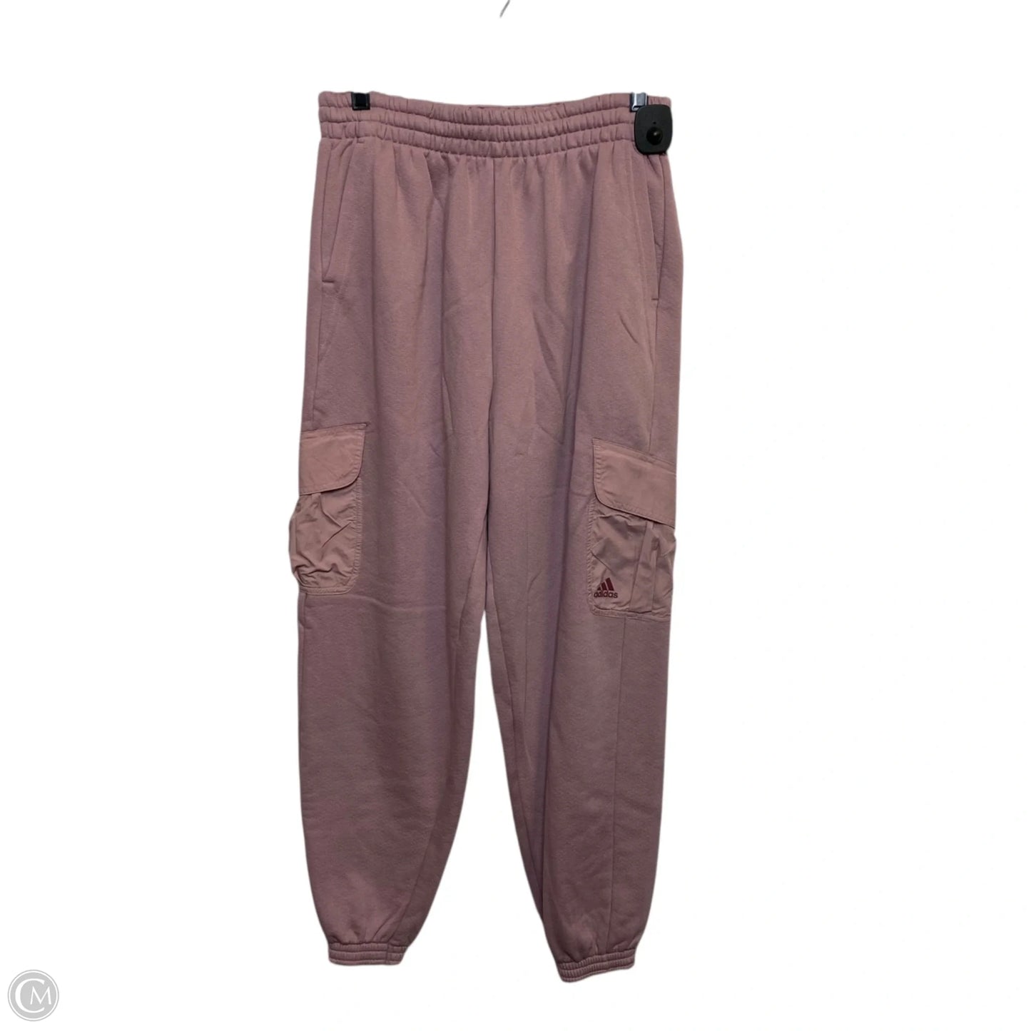Athletic Pants By Adidas In Pink, Size: M