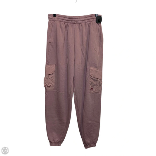 Athletic Pants By Adidas In Pink, Size: M
