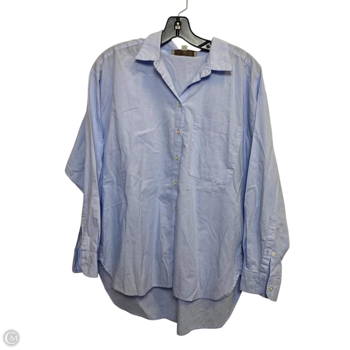 Top Long Sleeve By Loft In Blue, Size: Mp