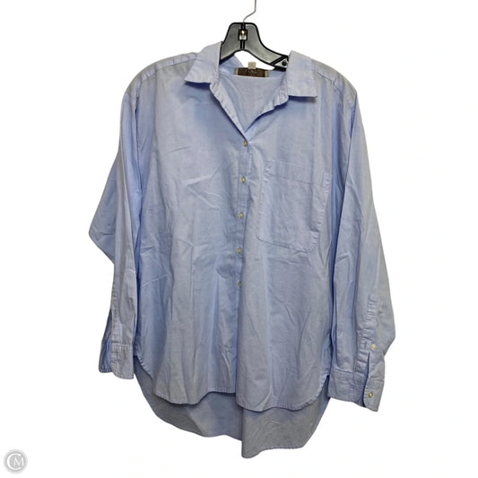 Top Long Sleeve By Loft In Blue, Size: Mp