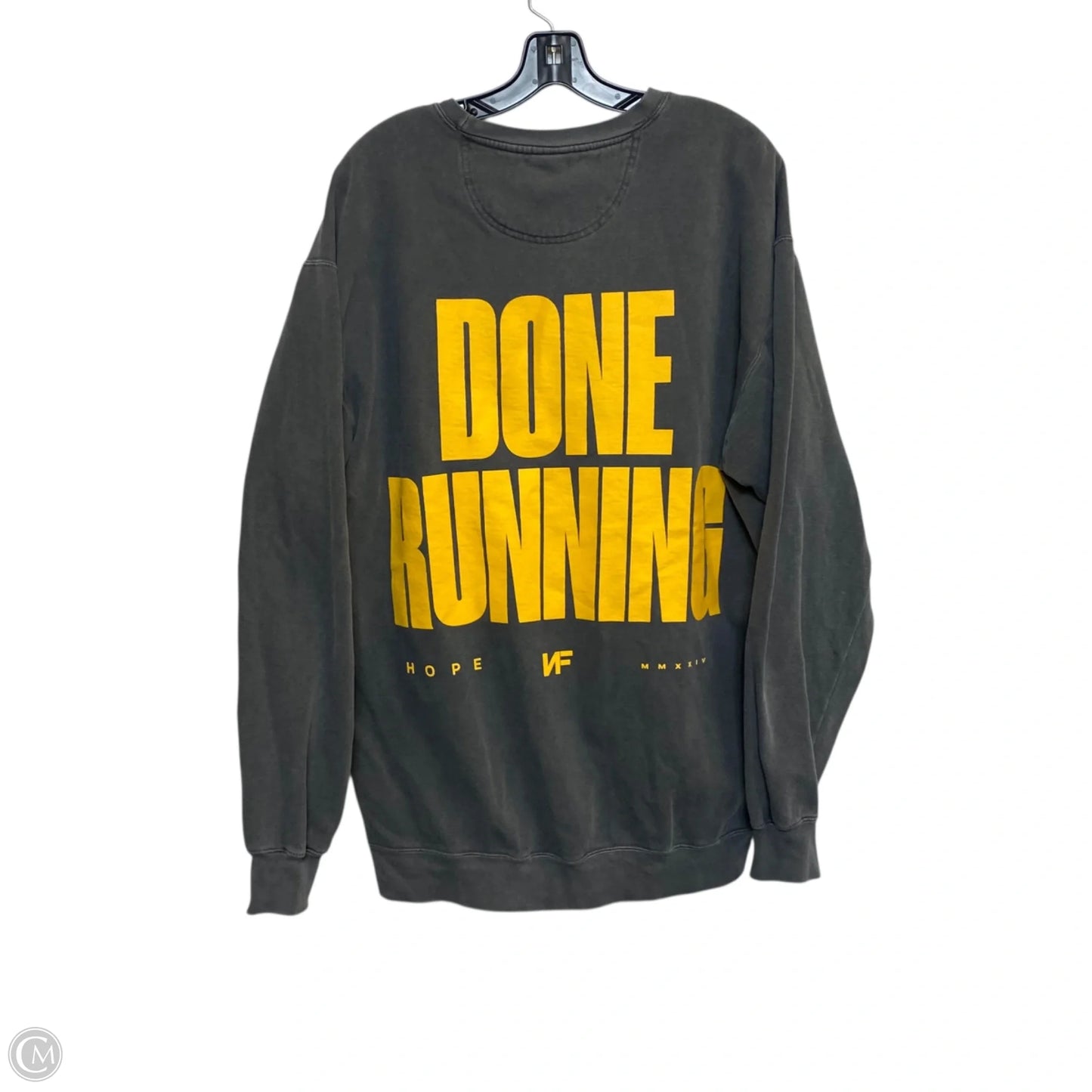 Sweatshirt Crewneck By Comfort Colors In Grey, Size: Xl