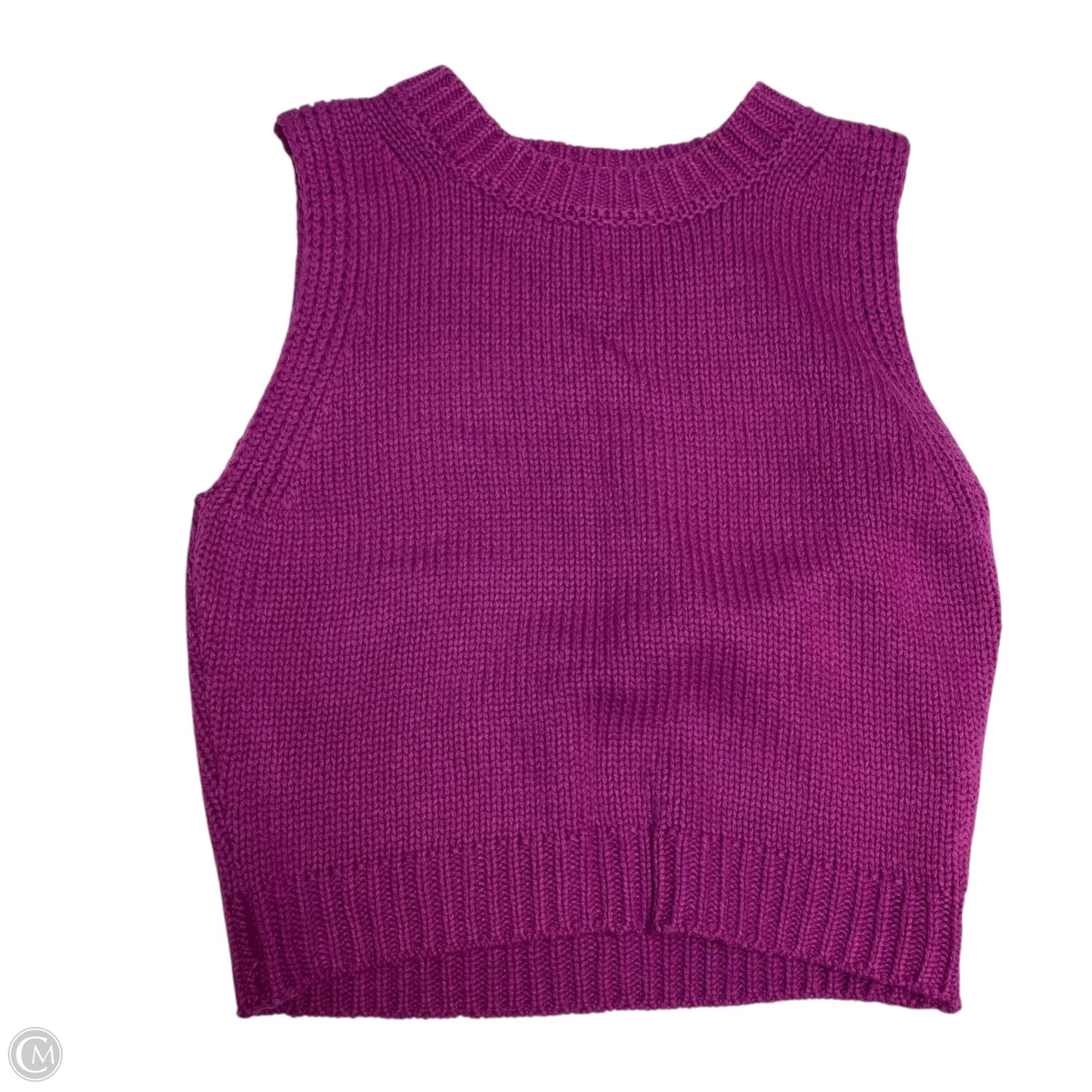 Vest Sweater By Le Lis In Purple, Size: M