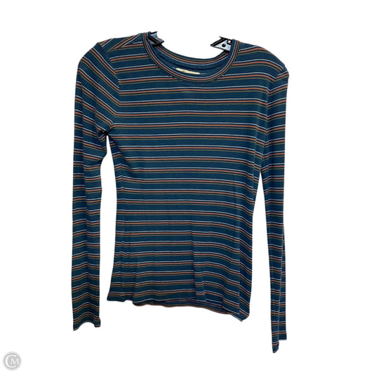 Top Long Sleeve By Madewell In Blue, Size: S