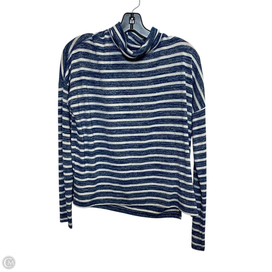 Top Long Sleeve By Banana Republic In Blue, Size: S