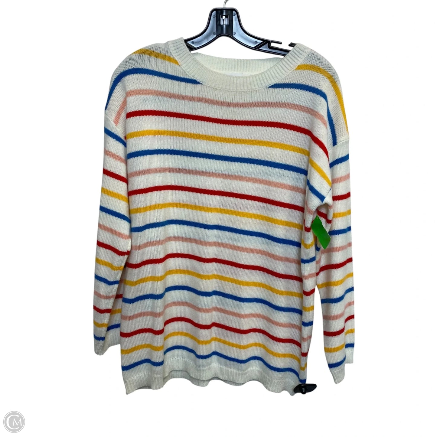 Top Long Sleeve By Hailey & Co In Cream, Size: M