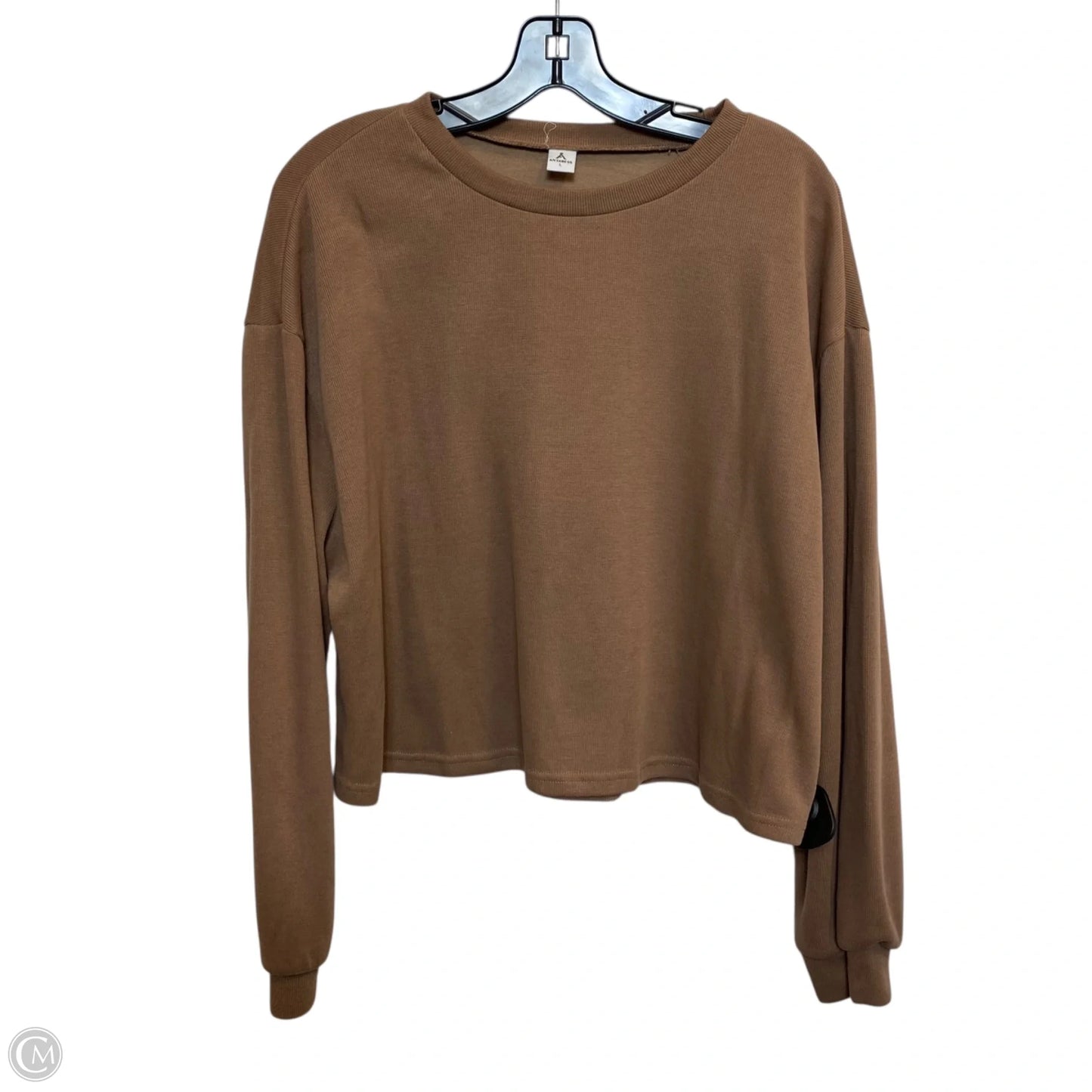 Top Long Sleeve By Anrabess In Brown, Size: L