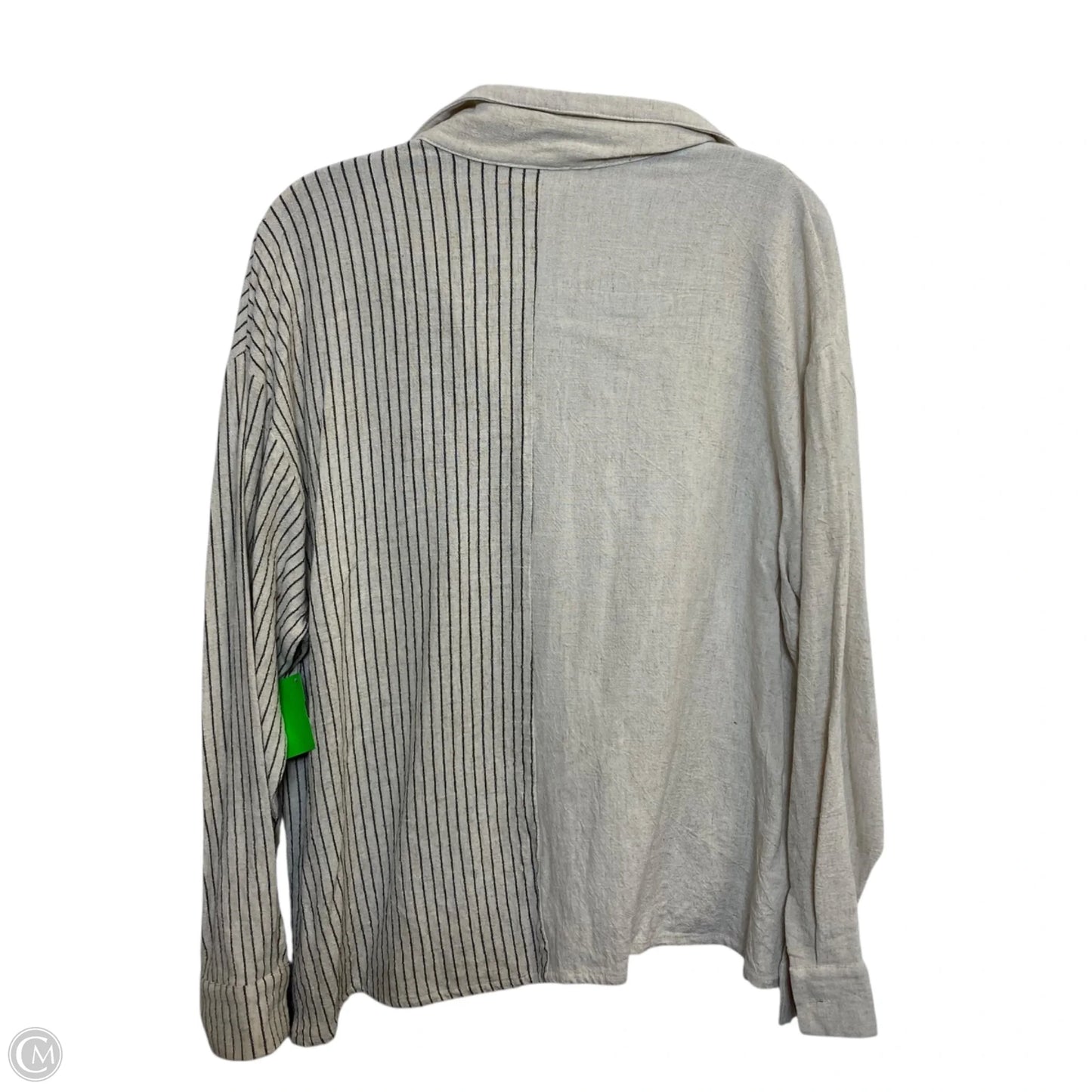 Top Long Sleeve By Ee Some In Cream, Size: L