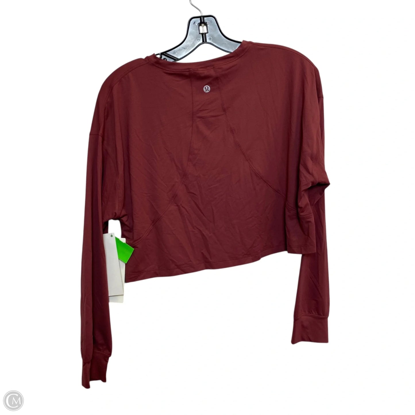 Athletic Top Long Sleeve Crewneck By Lululemon In Red, Size: S