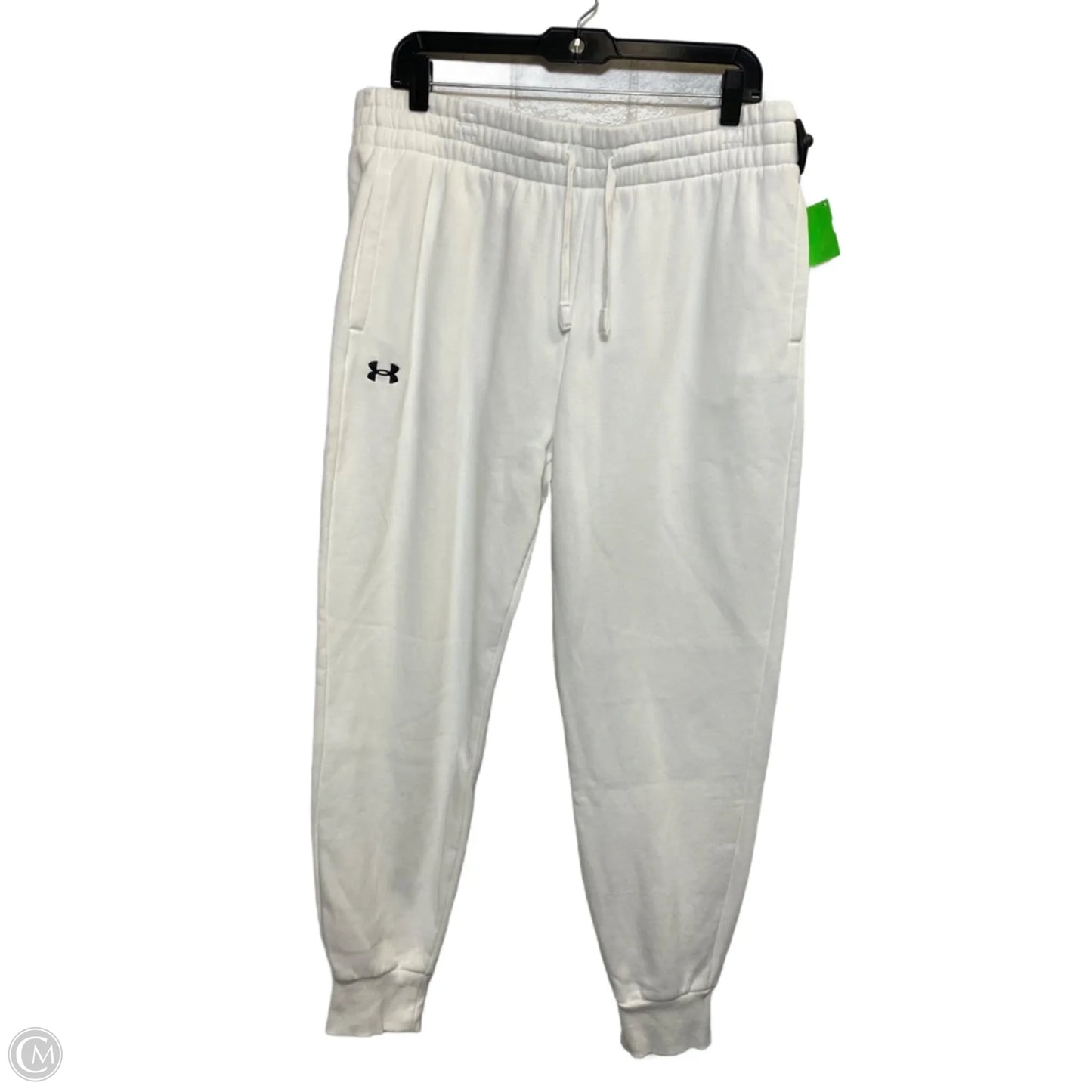 Athletic Pants By Under Armour In White, Size: L