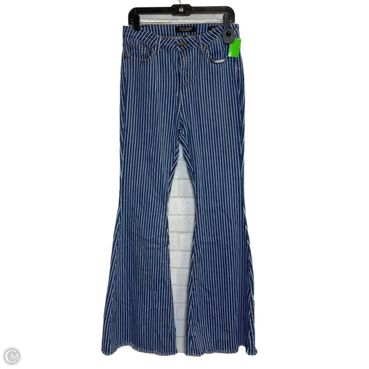 Jeans Flared By Judy Blue In Blue & White, Size: 10