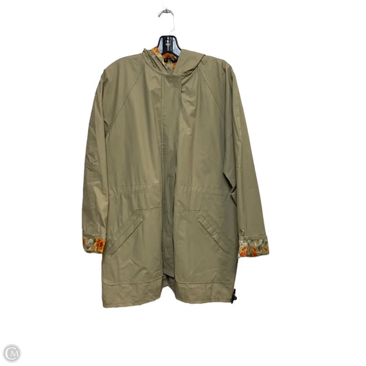 Coat Raincoat By Totes In Tan, Size: S
