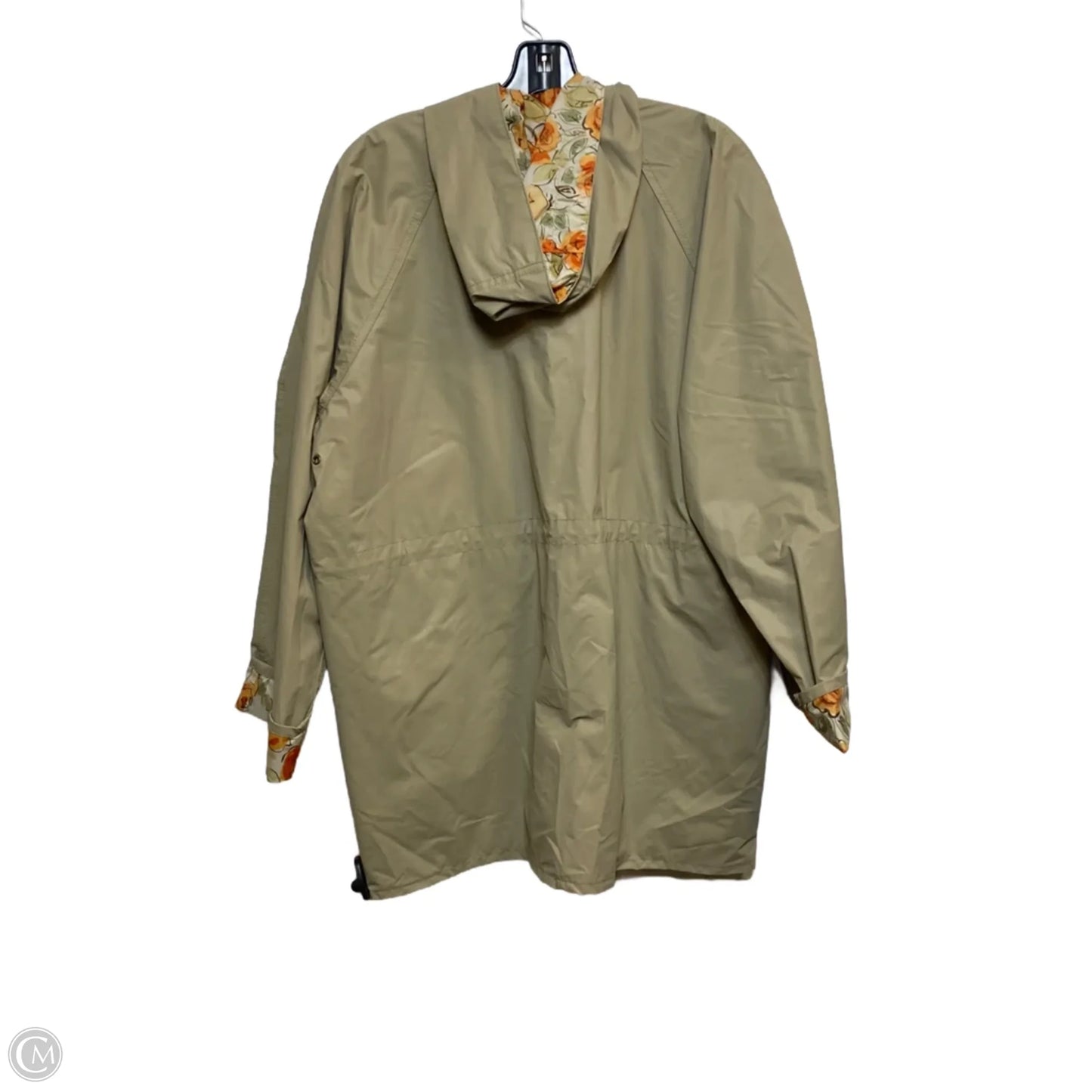 Coat Raincoat By Totes In Tan, Size: S
