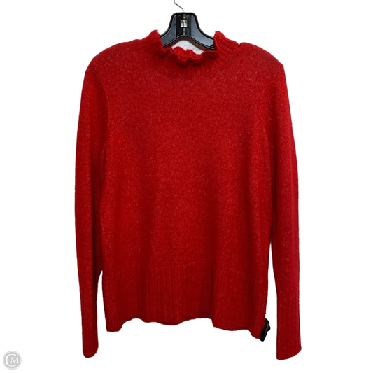 Top Long Sleeve By Loft In Red, Size: M