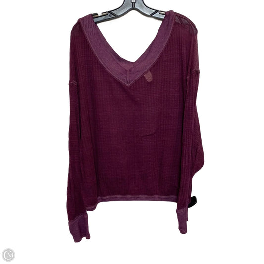 Top Long Sleeve By We The Free In Purple, Size: S