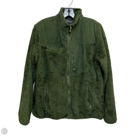 Jacket Faux Fur & Sherpa By 33 Degrees In Green, Size: L