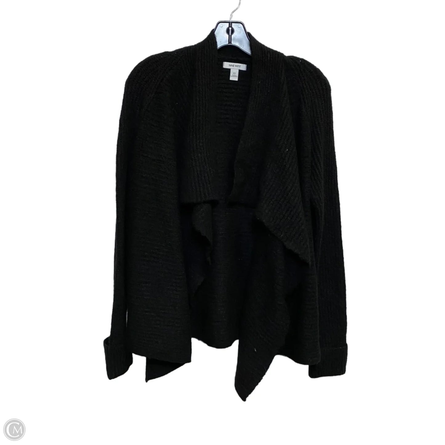 Sweater Cardigan By Nine West In Black, Size: Xs
