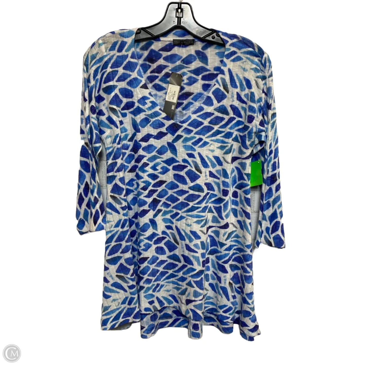 Top Long Sleeve By Nally And Millie In Blue, Size: S