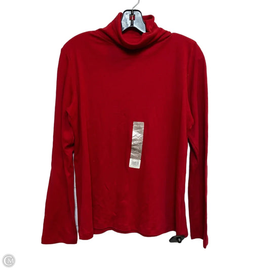 Top Long Sleeve By White Stag In Red, Size: L