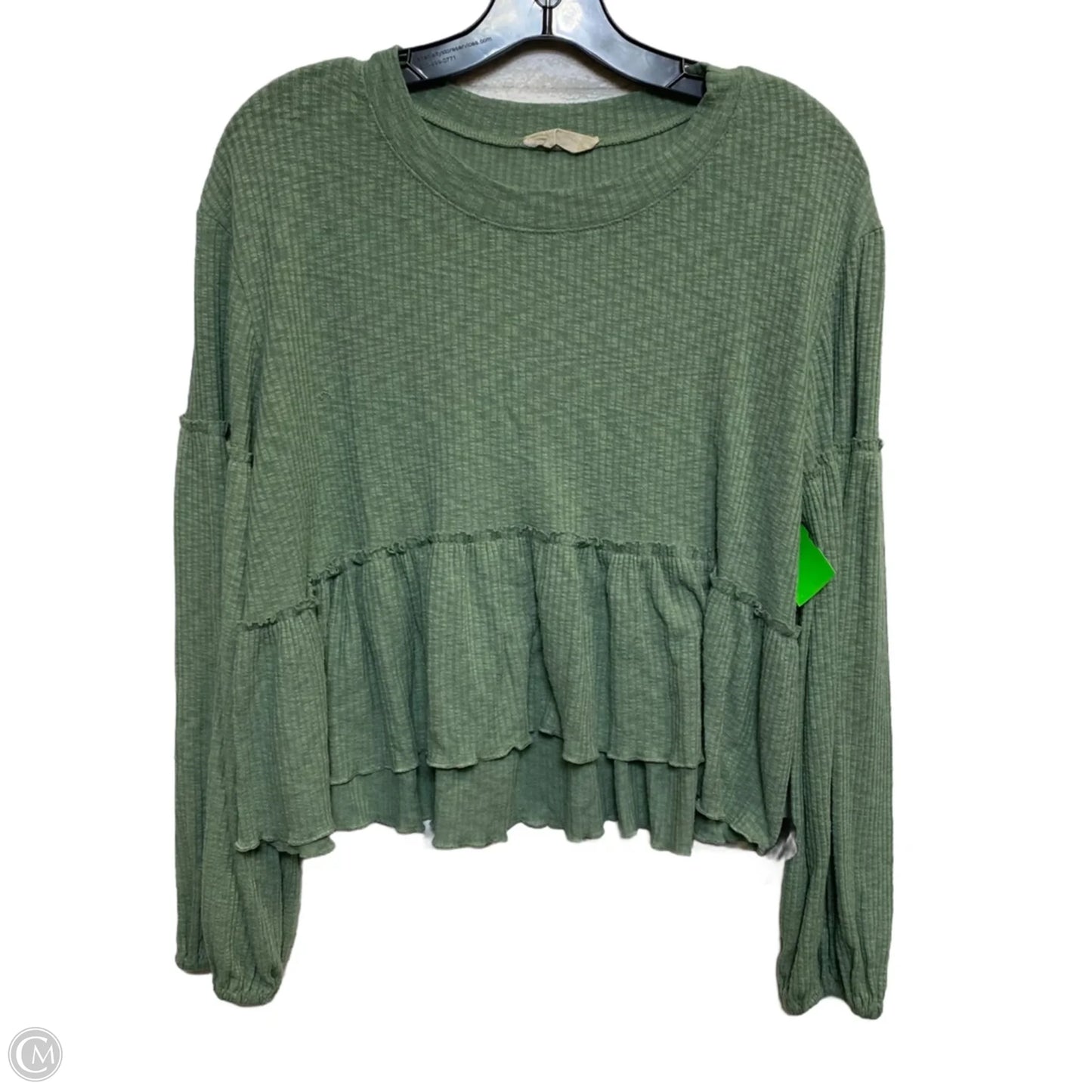 Top Long Sleeve By Altard State In Green, Size: M