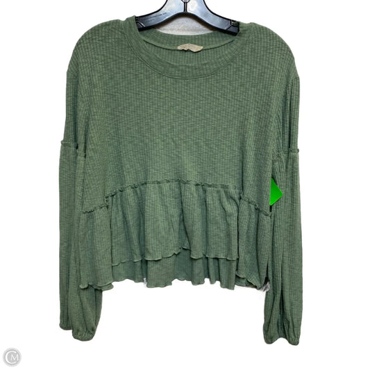 Top Long Sleeve By Altard State In Green, Size: M