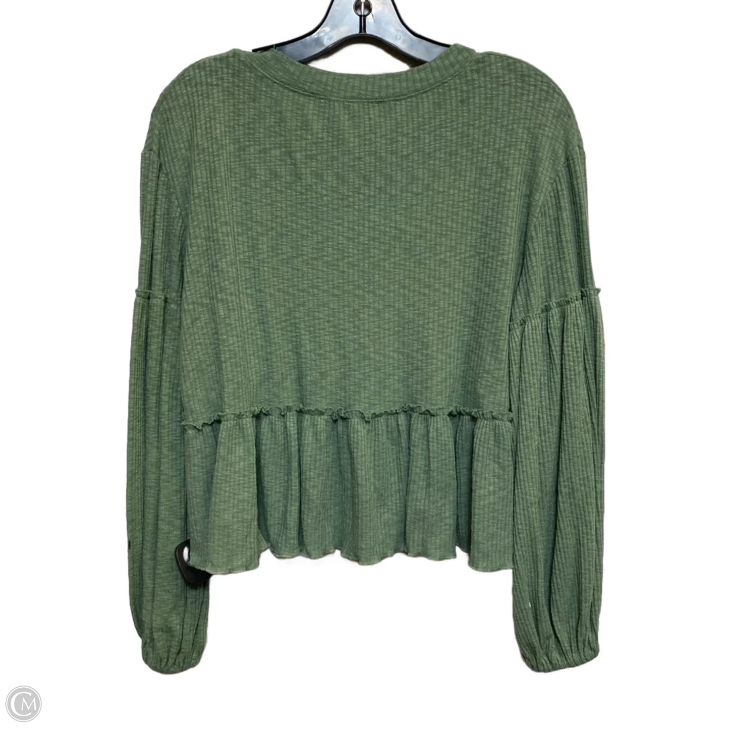 Top Long Sleeve By Altard State In Green, Size: M
