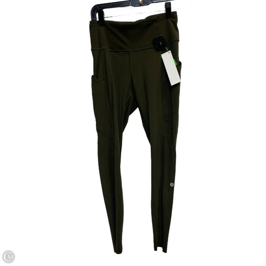 Athletic Leggings By Lululemon In Green, Size: S