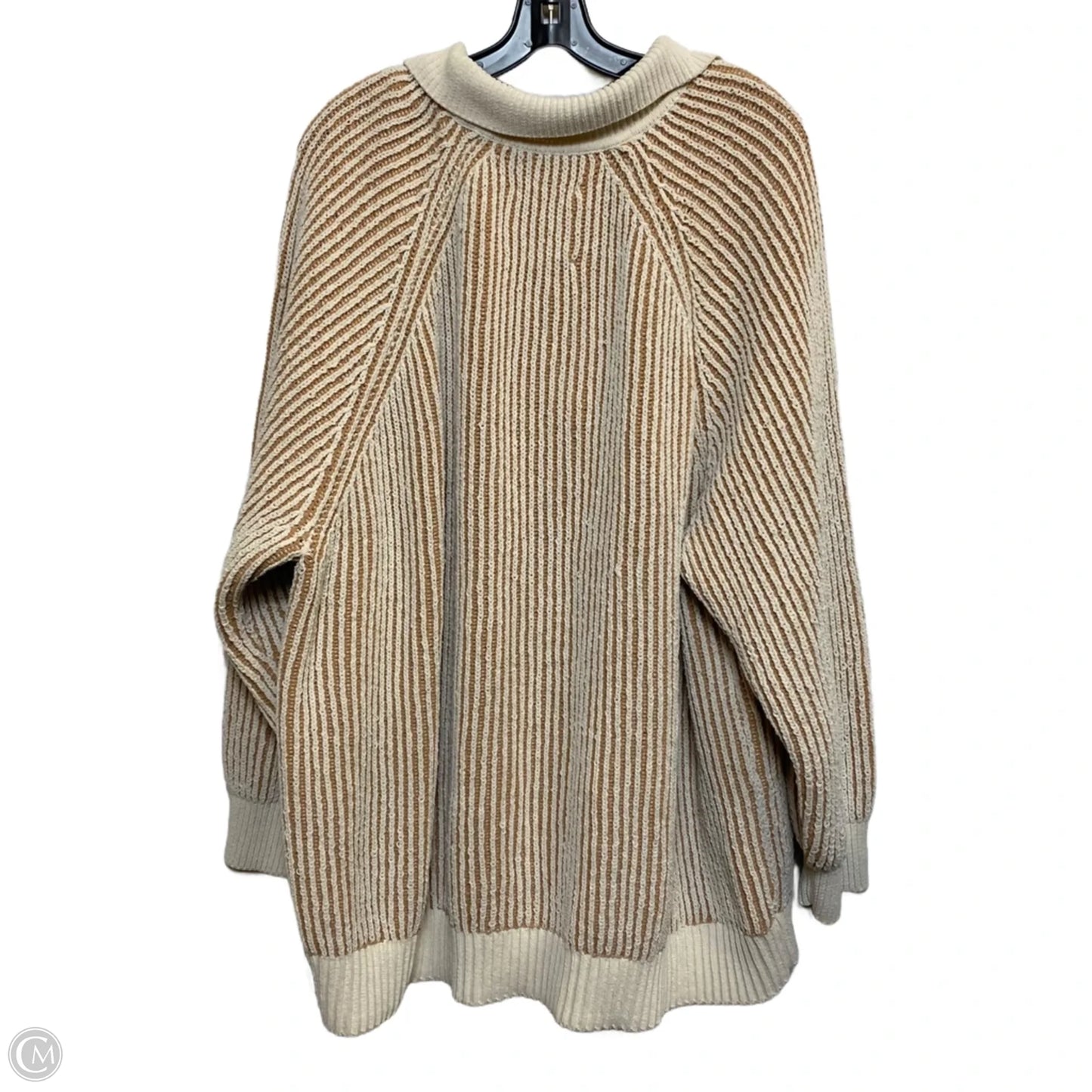 Sweater By Aerie In Brown & Cream, Size: Xxl