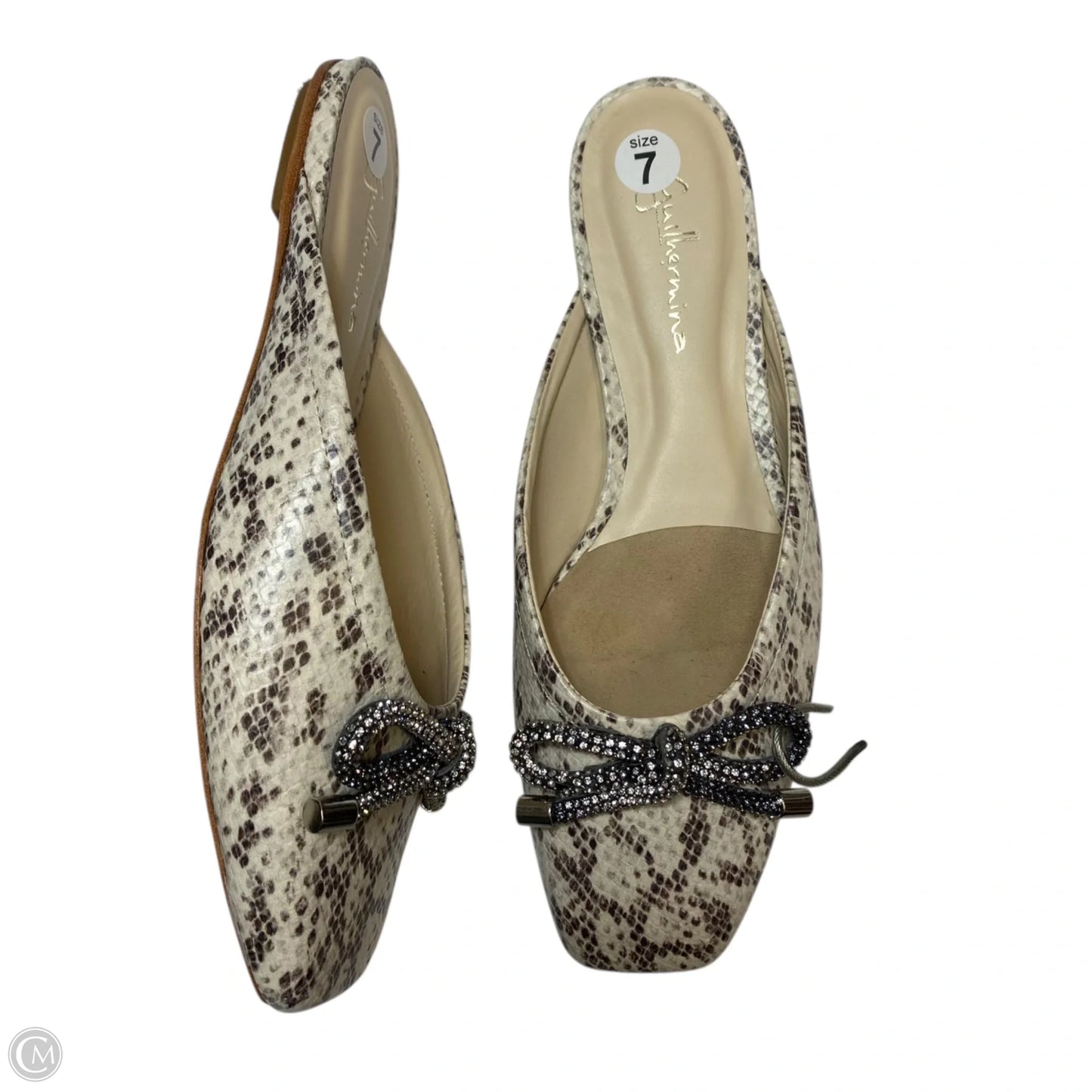 Shoes Flats By Guinevere In Snakeskin Print, Size: 7