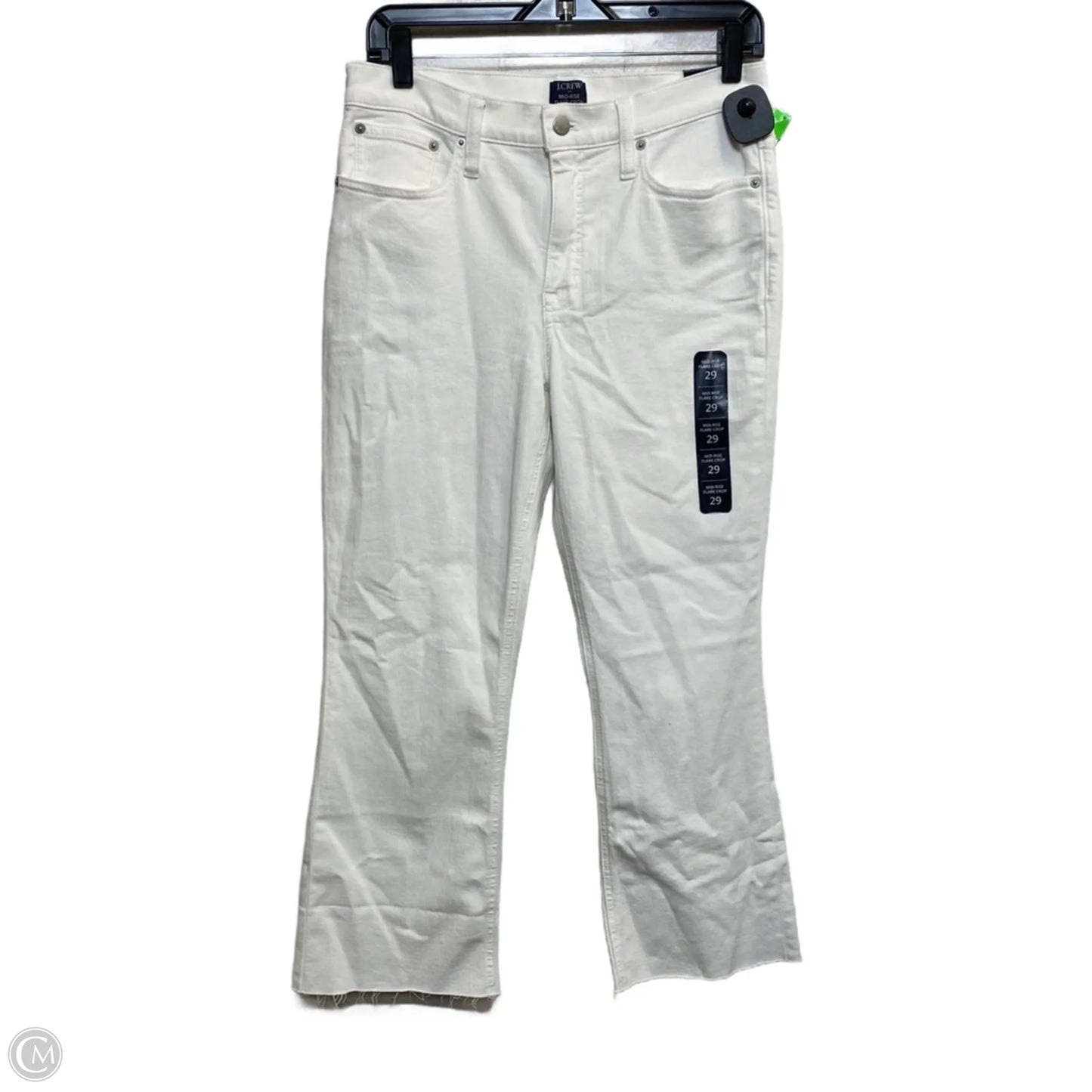 Jeans Flared By J. Crew In White, Size: 8