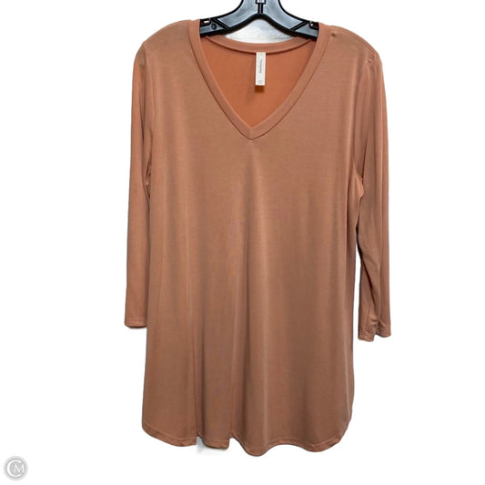 Top Long Sleeve By Honeyme In Pink, Size: L