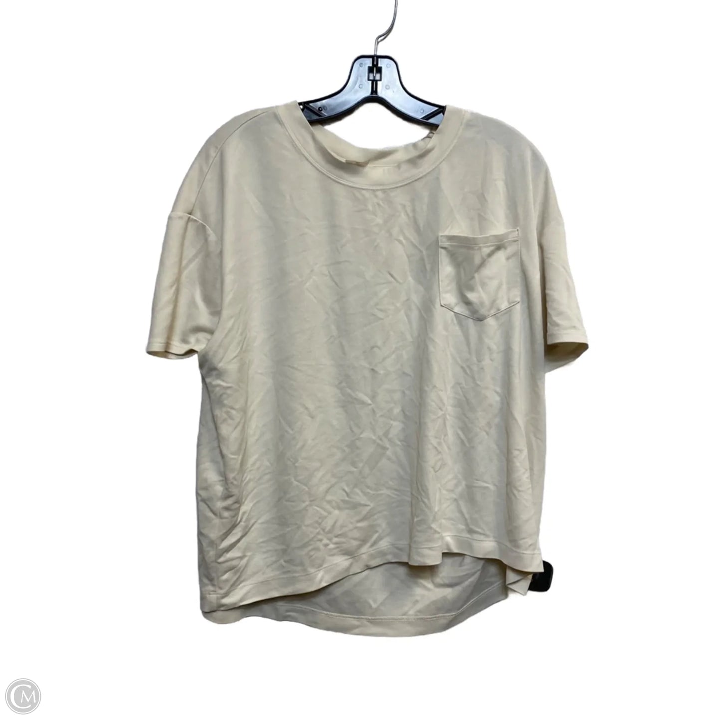 Top Short Sleeve Basic By Calia In Cream, Size: Xl