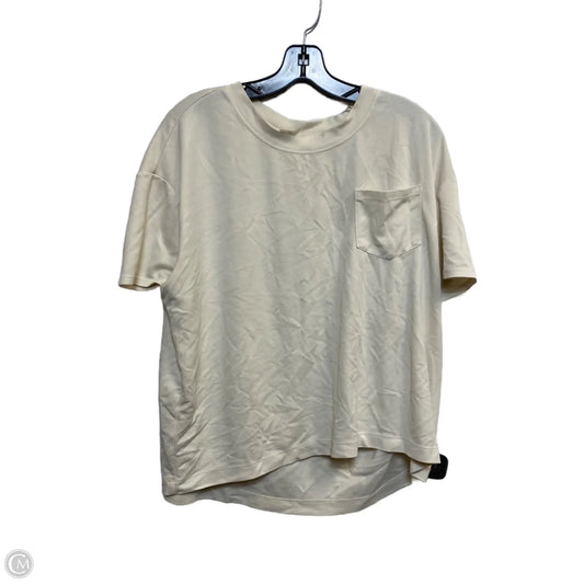 Top Short Sleeve Basic By Calia In Cream, Size: Xl