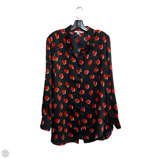 Top Long Sleeve By Chicos In Black, Size: L