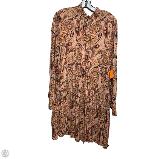 Dress Casual Short By Anthropologie In Pink, Size: 1x