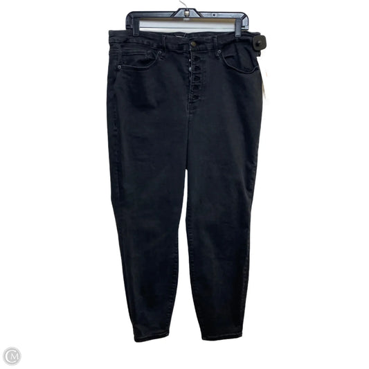 Jeans Designer By Good American In Black, Size: 14