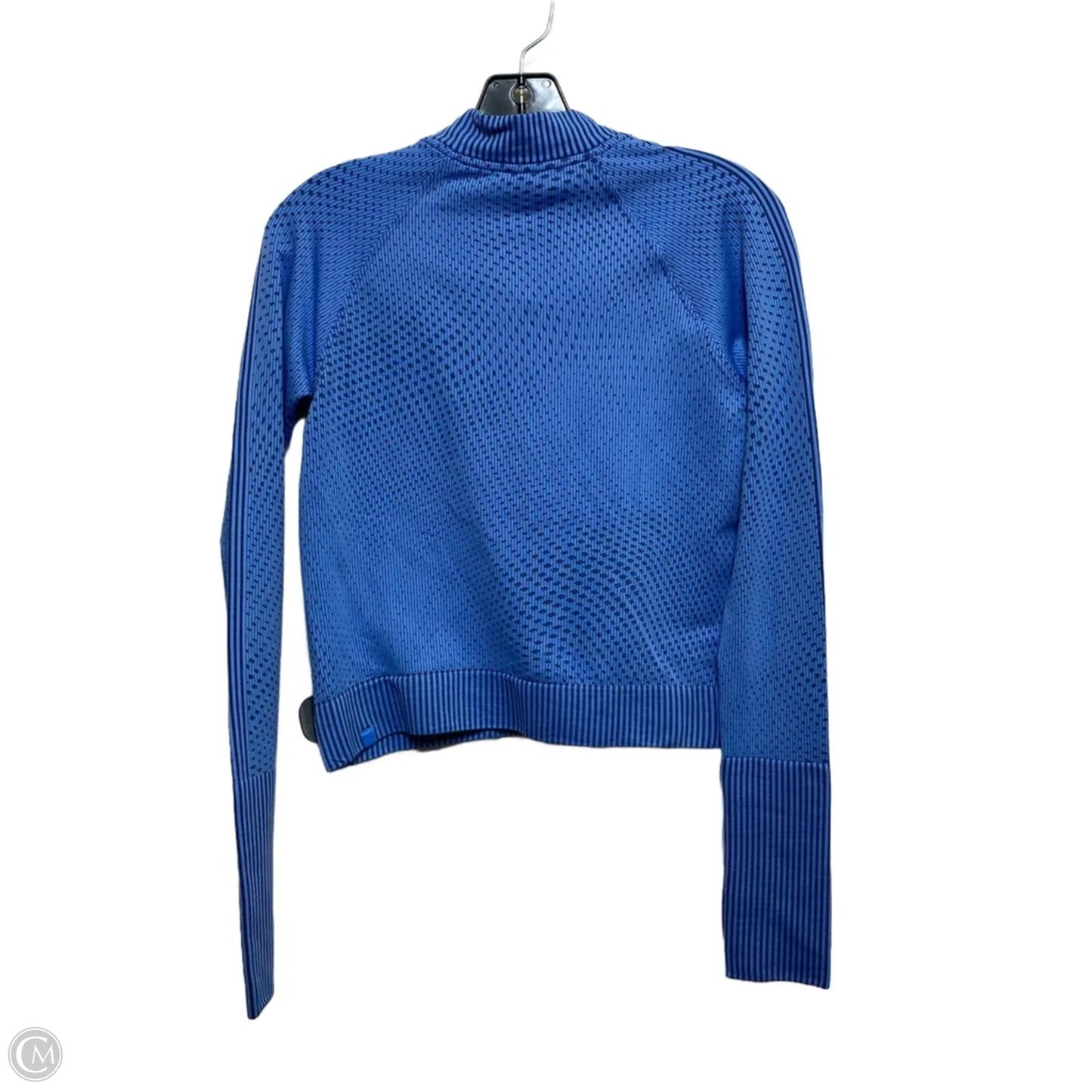 Athletic Top Long Sleeve Collar Designer By Lululemon In Blue, Size: S