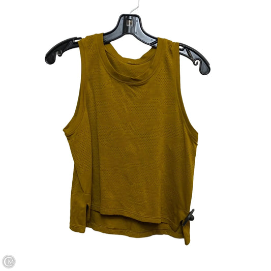 Athletic Tank Top Designer By Lululemon In Gold, Size: S