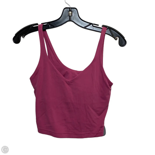 Athletic Tank Top Designer By Lululemon In Pink, Size: S
