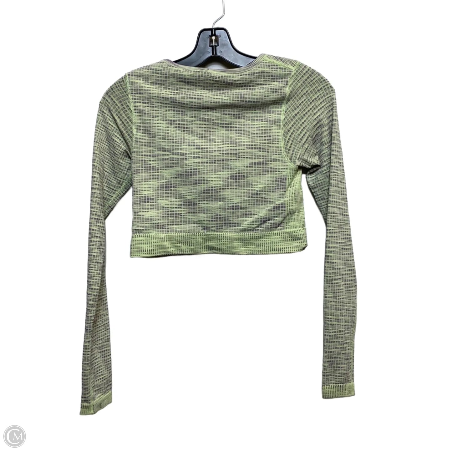 Athletic Top Long Sleeve Crewneck Designer By Lululemon In Green, Size: S