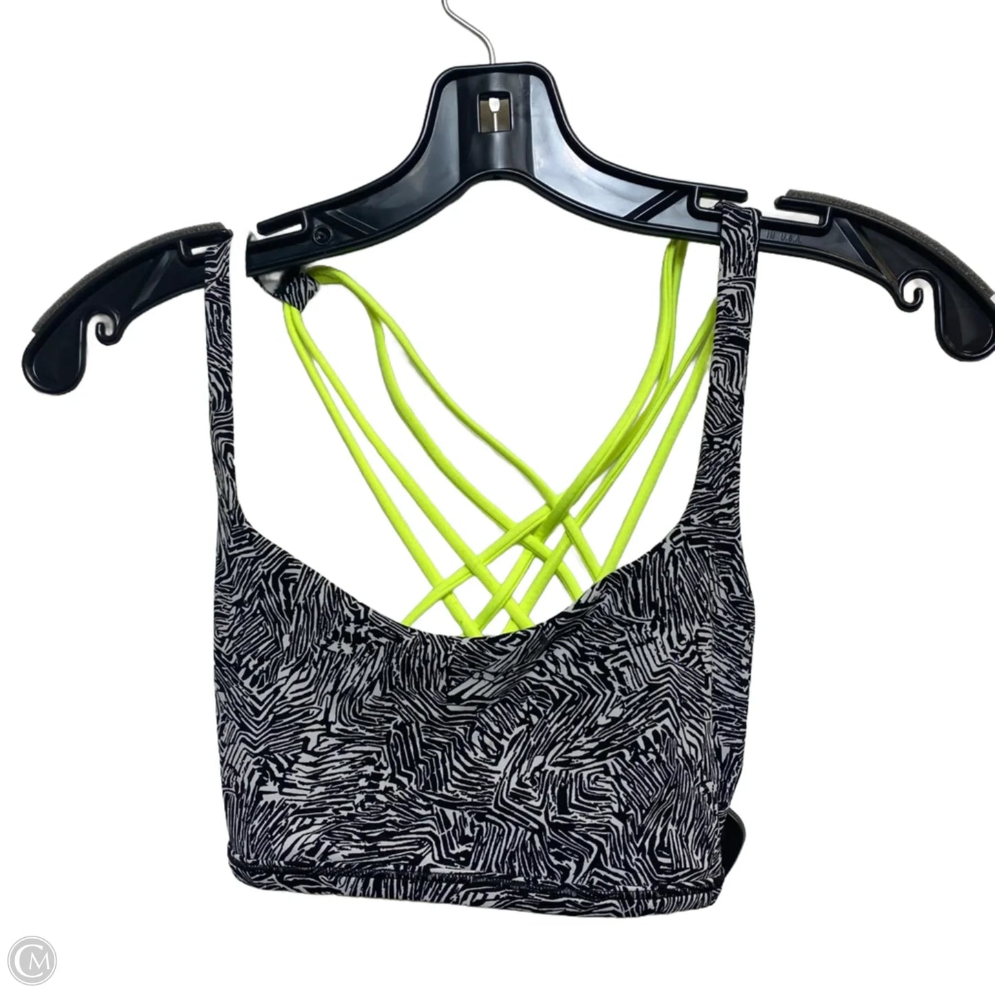 Athletic Bra Designer By Lululemon In Black, Size: S