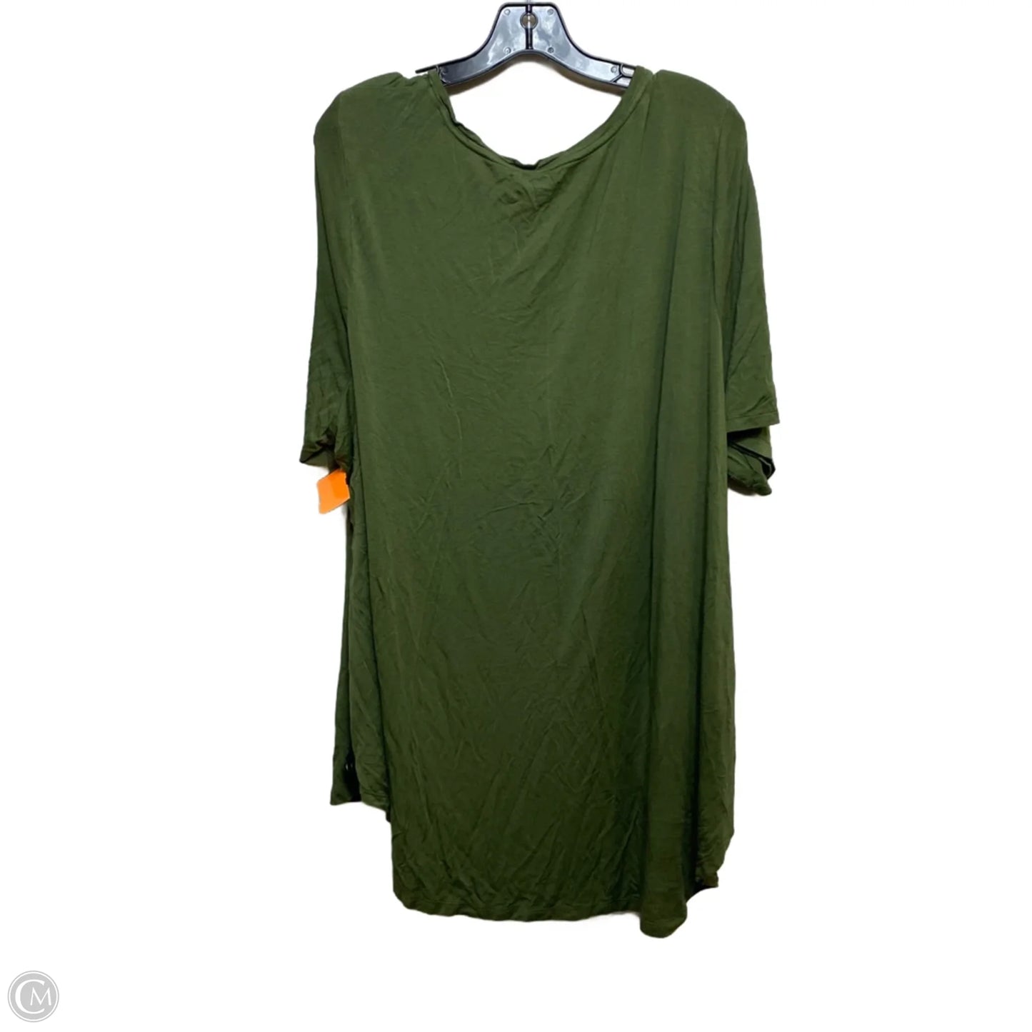 Top Short Sleeve Basic By Lane Bryant In Green, Size: 4x
