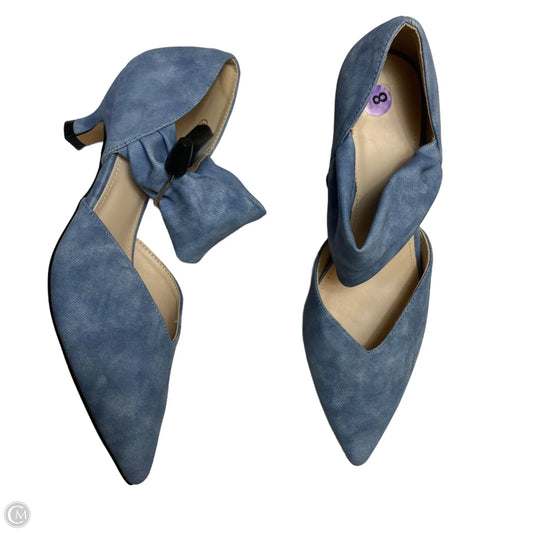 Shoes Heels Kitten By ZBY In Blue, Size: 8