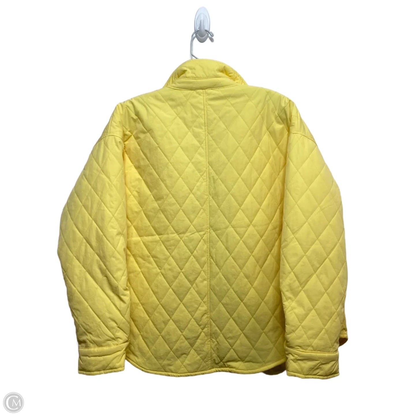 Jacket Puffer & Quilted By Le Lis In Yellow, Size: S