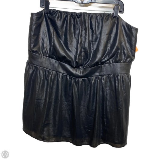 Top Sleeveless By Lane Bryant In Black, Size: 3x